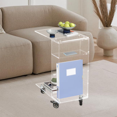 Table de bout en C pour les petits espaces: l 13,78 po x P 11,81 po x H 23,62 po