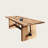 Solid wood home office desk, commercial executive-108915534