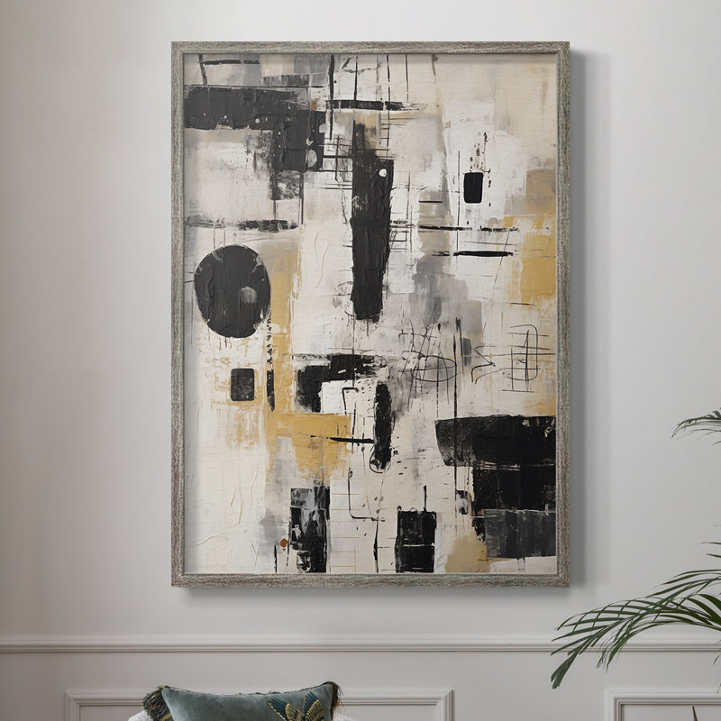 Reproduction encadrée ABSTRACT Series CECXCVII - bois massif, H 30 po x l 24 po