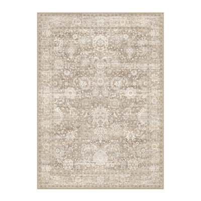 Tapis beige / brun / bleu Aurelia