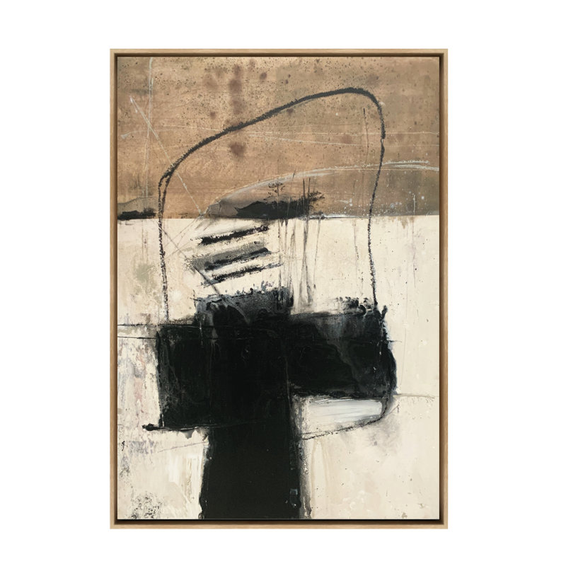 Formelle Single Picture Frame Painting on Wood, 130cm H x 100cm W, Oak