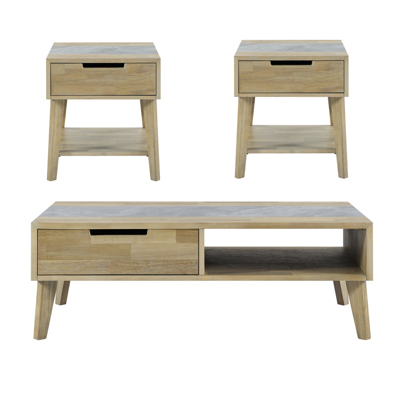 Izaskun Otani 3 Piece Coffee Table Set