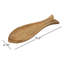 Assiette en forme de poisson en bois sculpté Adlena