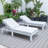 Chelsea Outdoor Metal Chaise Lounge , Cushion Included-70756134