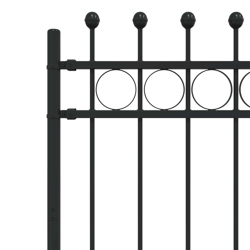 Powder-Coated Steel Fence Panels Included, 150cm H x 200cm W