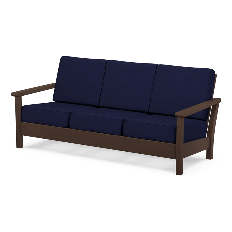 Harbour Deep Seating Sofa, Mahogany, Navy