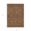 Tapis extérieur lavable floral 3 pi x 5 pi brun, rouge et vert