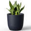 Jardinière en ciment résistante aux intempéries de 13 pouces, pot d'intérieur et d'extérieur avec drainage, gris anthracite-1972264069-1972264068