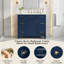 Meuble-lavabo vert 36 po Zorindale, plateau en céramique, structure en bois massif-1136559753