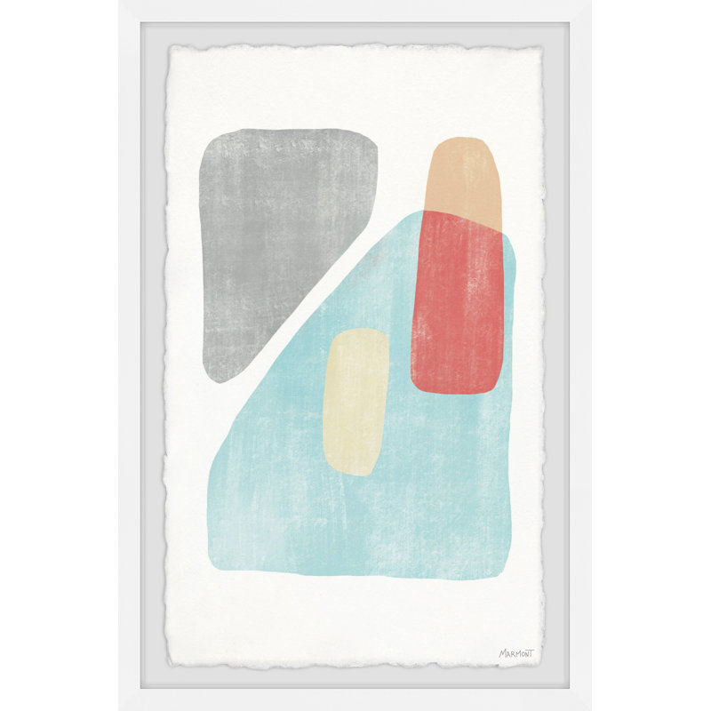 Pastels and Opposites 1 Piece Single Picture Frame Painting, 45 cm H x 38 cm W