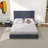 Genka Mid Century Modern Velvet Upholstered Platform Bed-101185471-87424999