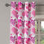 Rideau décoratif à 2 panneaux avec œillets East Urban Home Hearts, 50 po, rose vif / mauve / rose-106353669