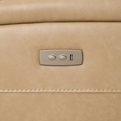 Fauteuil inclinable électrique pivotant en similicuir Sia
