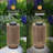 Outdoor Solar Lanterns Outdoor Hollowed-Out LED Floor Lights Aluminum Braided Rope Lantern with Handle,Yellow