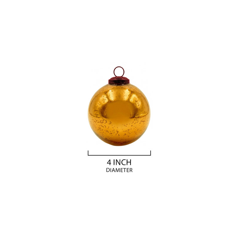 Ornement boule de mercure, Cuivre antique