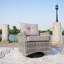 Chaise de patio pivotante avec coussins Wayden
