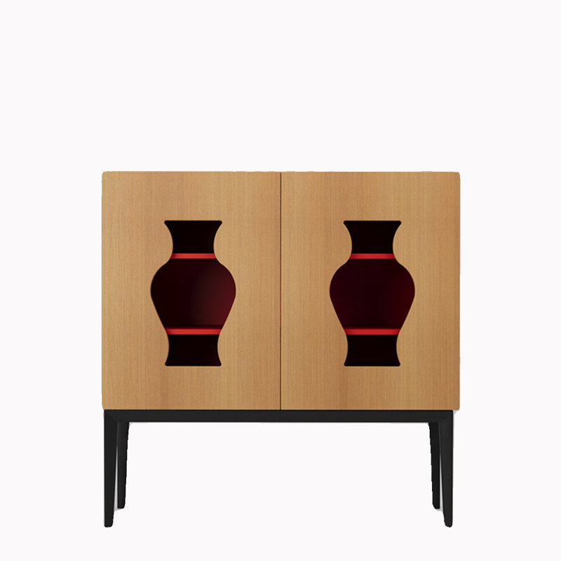 Solid Wood Accent Cabinet