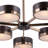 Candelaria 7 - Light Steel Dimmable Sputnik Sphere Chandelier