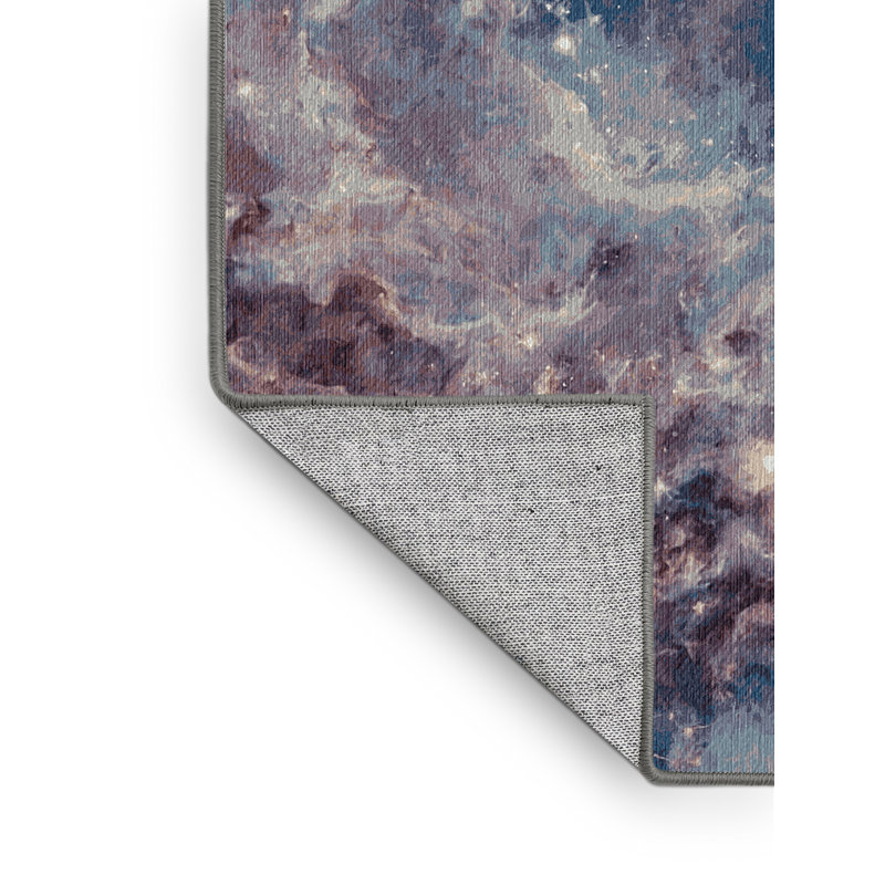 Tapis gris lavable à la machine, Rectangle 7 pi x 9 pi