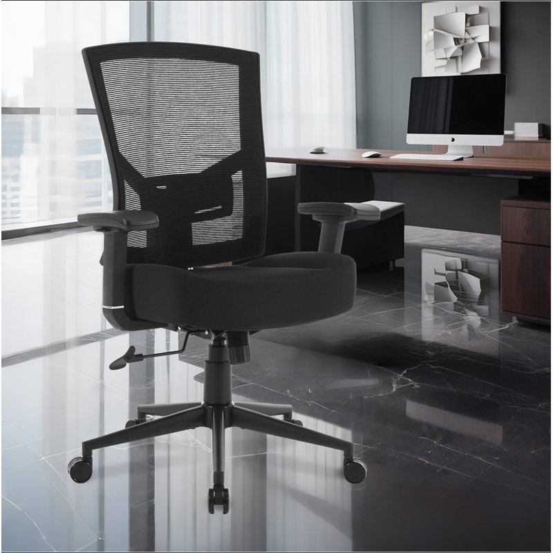Grande et grande chaise de bureau 600 lb avec support lombaire pour un travail quotidien en maille ergonomique de huit heures par jour