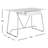 Izear Metal Base Writing Desk