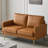 Bernardston 56.7'' Faux Leather Loveseat-100774346