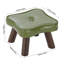 28 cm W Faux Leather Footstool