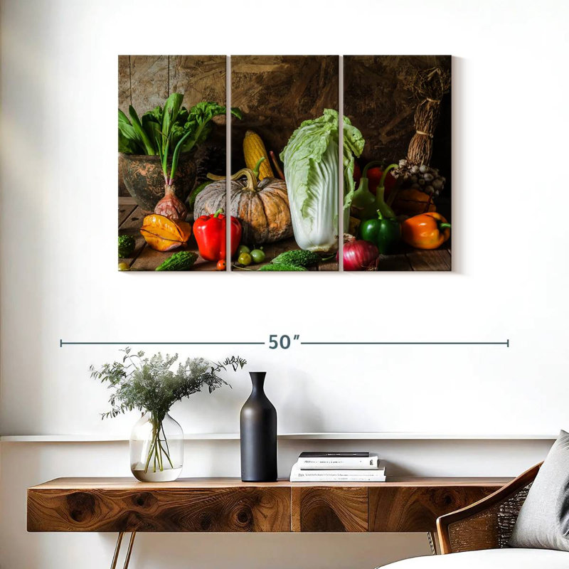 Yarlin Vegetables, 24" H x 38" W