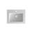 Integrated  Surface Basin WITHOUT Drain & Faucet, Glossy White Color-674409120