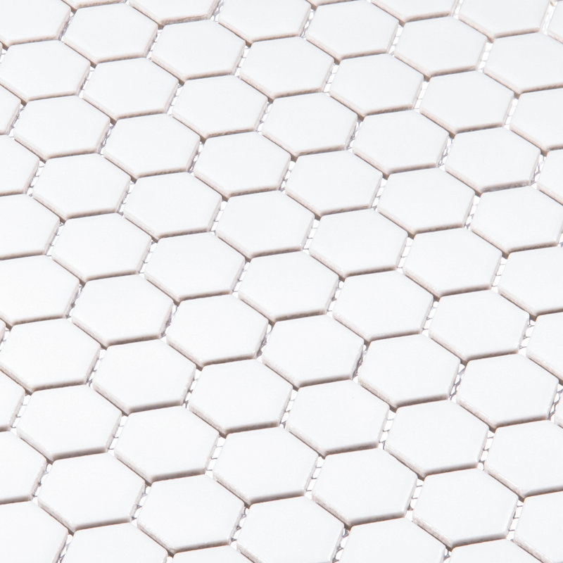Stylish- Suave 3/4" Straight Edge Porcelain Honeycomb Hexagon Wall & Floor Tile, Espri