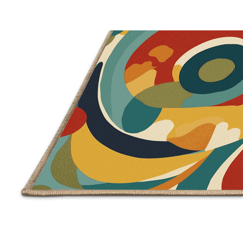 Flashy Zest Rug, Square 6'