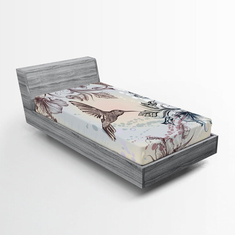 Ensemble de 2 draps-housses Ambesonne, Twin Fitted Sheet