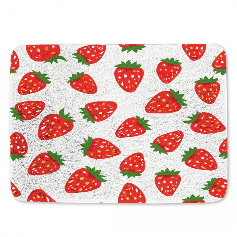 Tapis de bain Strawberry, L 34 po x l 21 po