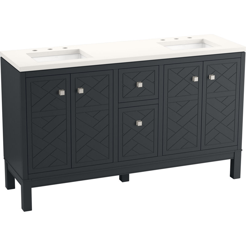 Ensemble de meuble-lavabo 60 po Beauxline, Gris ardoise