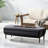 50,000btu Fireplace - Dark Gray Iron Rectangular Outdoor Warmth Option Fire Pit Ambiance Producer