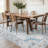 Area Rug Washable Bohemian Vintage Style Rug Low Pile Distressed Floor Carpet for Living Room Bedroom Kitchen Dining-124516948