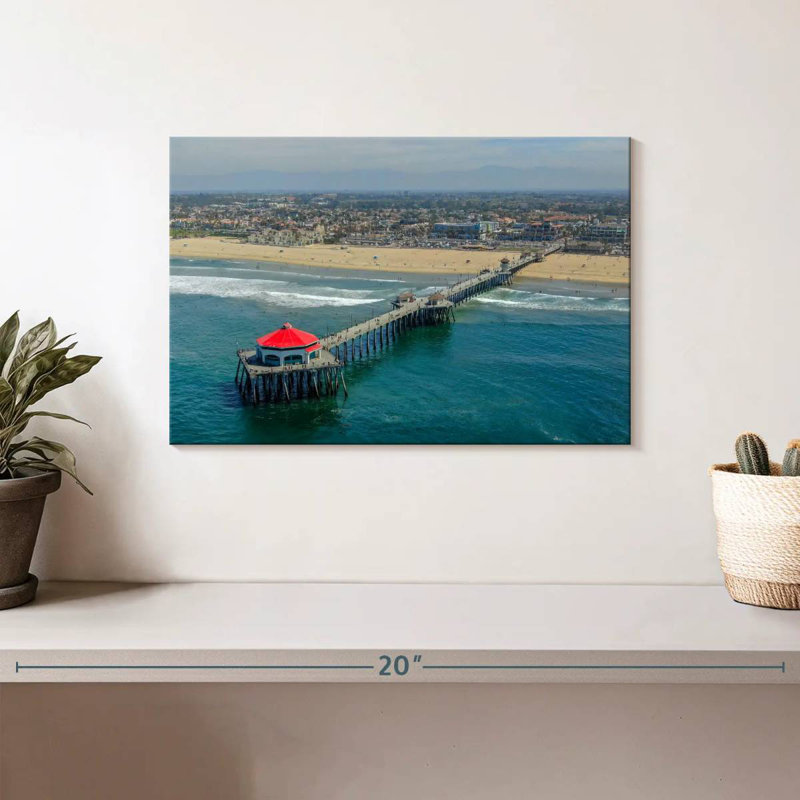 Aletra Huntington Beach Pier View, 8" H x 12" W