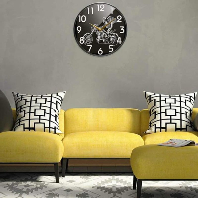 Horloge murale Naanle Chic Skull Guy