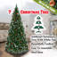 Arbre de noël artificiel pin vert/blanc bonhomme-1432572951