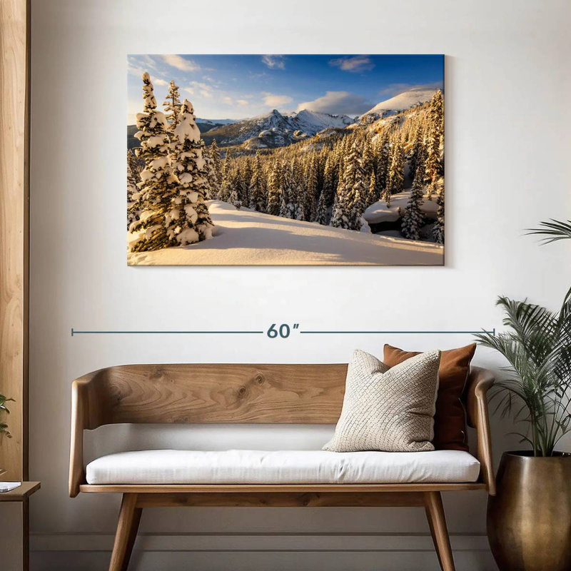Alvord Snowy Pine Trees, 30" H x 45" W