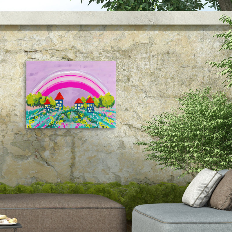 Toile d'extérieur arc-en-ciel Ania Zwara, H 18 po x l 24 po