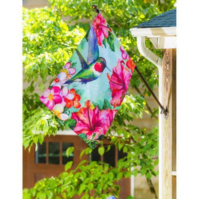 Double Sided 43'' H x 29'' W Suede Animal Garden Flag