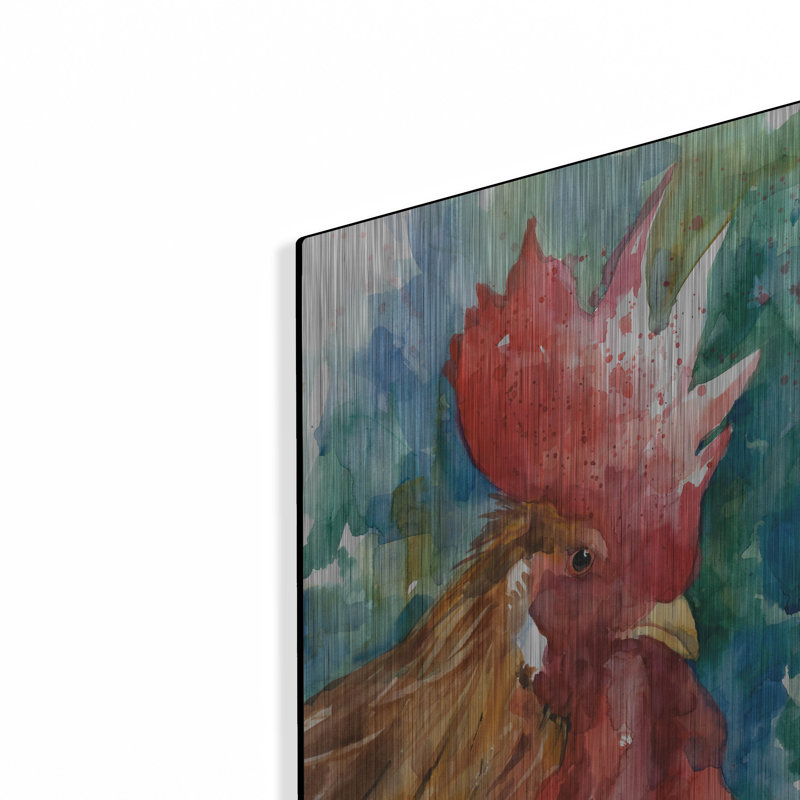 «Crowned Royal» par Annelein Beukenkamp, art mural en métal, 24 po x 36 po, H 24 po x l 16 po