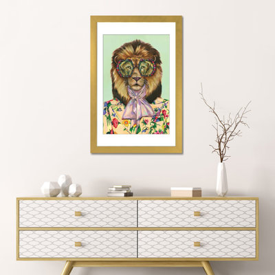 «Lion» par Heather Perry, impression sur toile tendue