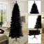 Arbre de Noël artificiel noir 7,5 pi