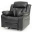 Élégant fauteuil inclinable rembourré noir