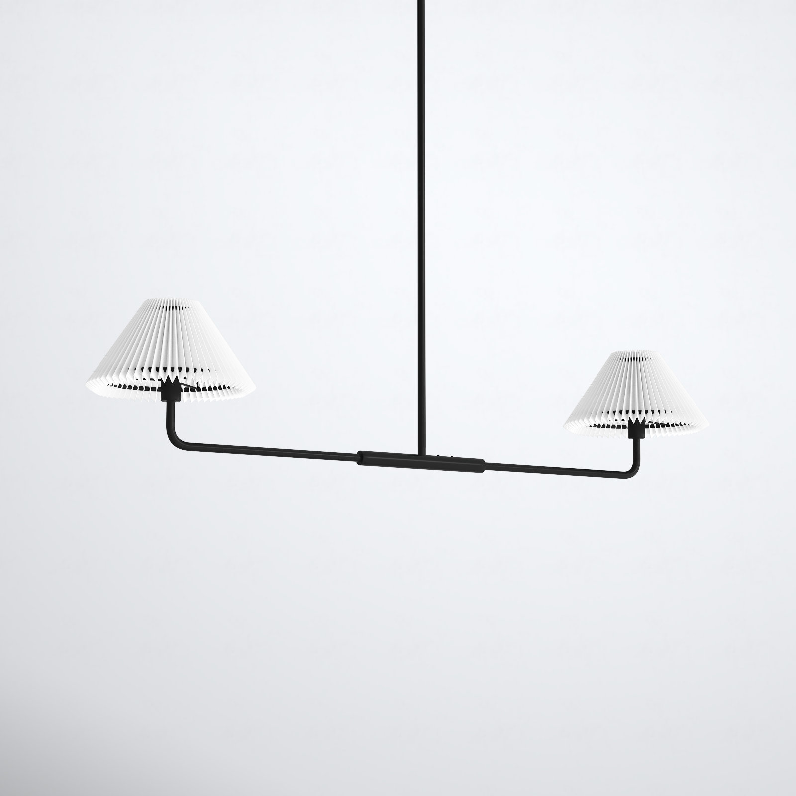 Pearson 2-Light Chandelier, Matte Black