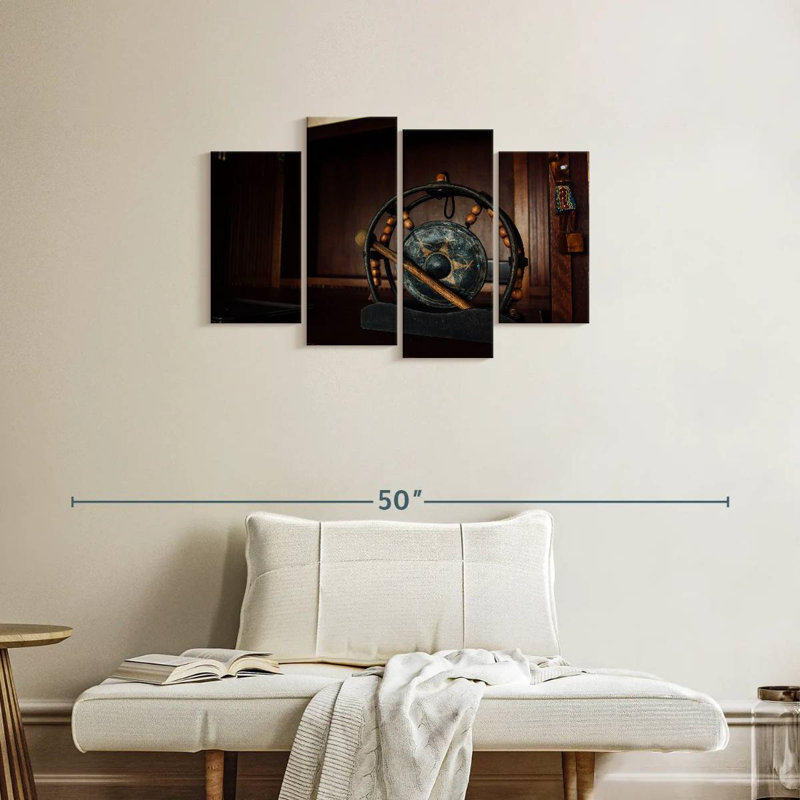 Abarca Ancient Asian Gong, 22" H x 36" W