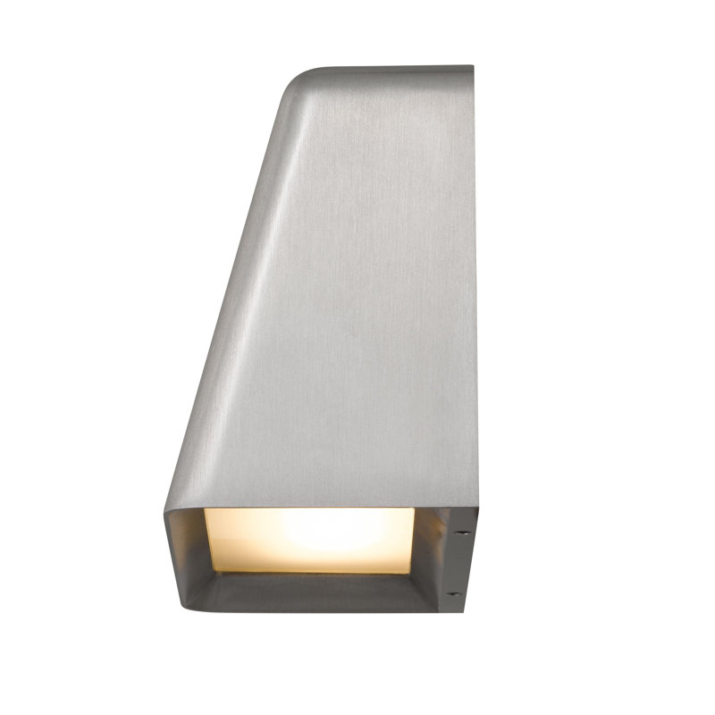 Brushed Aluminum LED Wall Sconce - 5.5 Inch - Modern Indoor Lighting Fixture, Silver