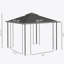 Abri de jardin en métal 10 po x 11,5 po Outsunny